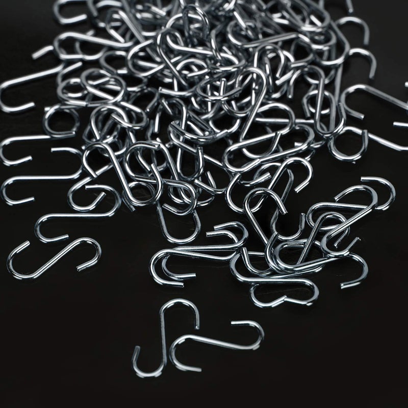 Senkary 100 Pieces 1/2 Inch Mini S Hooks Small S Hooks Stainless Steel S Shaped Hooks for Ornaments, Jewelry and Hanging (Silver) - Image 5